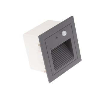 T-led LED vestavné svítidlo PIR-LOPEN-G-IP65 šedé Varianta: Studená bílá