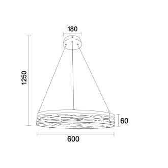 NEDES ALIANZ designový závěsný lustr - N1002