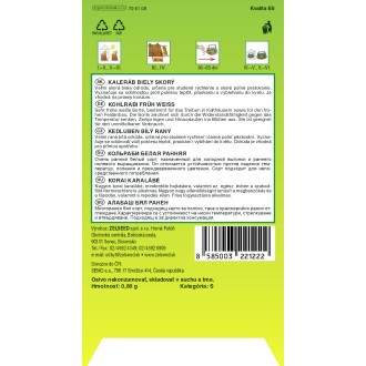 Zelseed Kedluben bílý - Moravia raný 0,8g