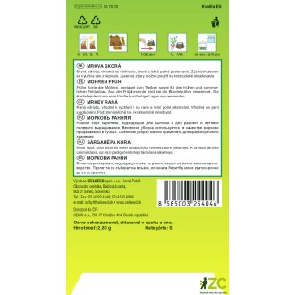 Zelseed Mrkev - Nantes 2 raná 2,8g