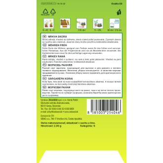 Zelseed Mrkev - Nantes 2 raná 2,8g