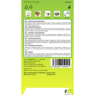 Zelseed Paprika zel. kapie - Derma pole 0,7g