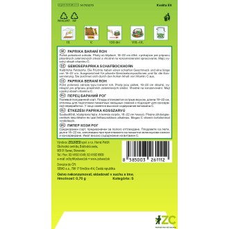 Zelseed Paprika zel. pálivá - Barkol beraní roh 0,7g