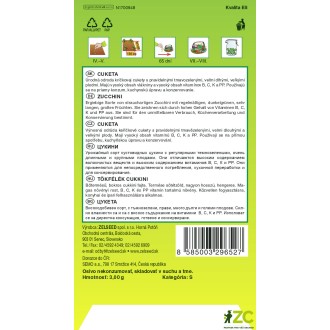 Zelseed Tykev cuketa - Mestik keříčková, tm.zelená 3g