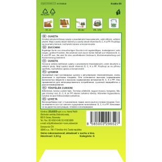 Zelseed Tykev cuketa - Mestik keříčková, tm.zelená 3g