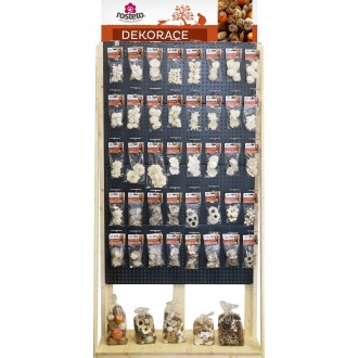 Koncept - ZC Dekorace JARO, LÉTO velký dřevěný stojan s plech.zády