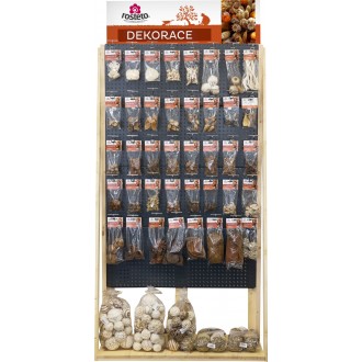 Koncept - ZC Dekorace PODZIM velký dřevěný stojan s plech.zády