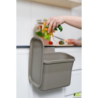 Nádoba na bioodpad závěsná - taupe