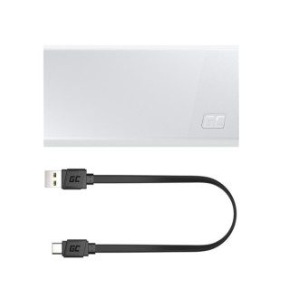 Green Cell PowerPlay 20S powerbanka 20000mAh, 22.5W, USB-C, bílá