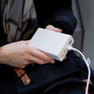 Green Cell PowerPlay 20S powerbanka 20000mAh, 22.5W, USB-C, bílá