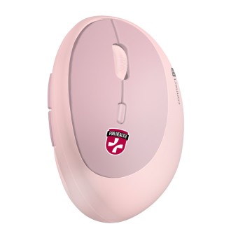 Connect IT For Health Ergonomická vertikální bezdrátová myš (+1x AA baterie) - růžová