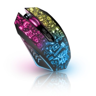 Connect IT Doodle 2 Pro Herní bezdrátová myš - černá