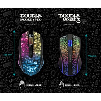 Connect IT Doodle 2 Pro Herní bezdrátová myš - černá