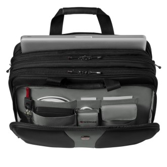 Trojitá brašna na notebook Wenger Legacy 17" - černá/šedá
