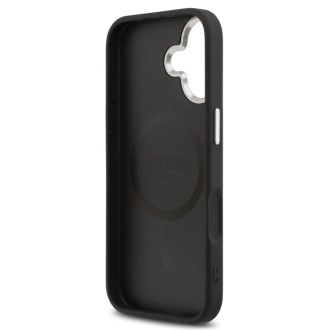 Guess zadní kryt pro iPhone 17, PU Saffiano MagSafe - černá