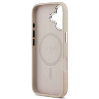 Guess zadní kryt pro iPhone 17, PU Saffiano MagSafe - růžová