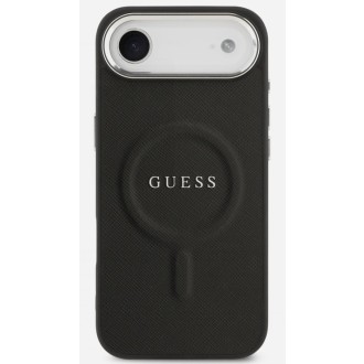 Guess zadní kryt pro iPhone Air, PU Saffiano MagSafe - černá