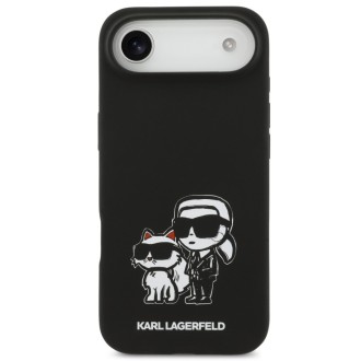 Karl Lagerfeld zadní kryt pro iPhone Air, Liquid Silicone K&Ch Sketch MagSafe - černá