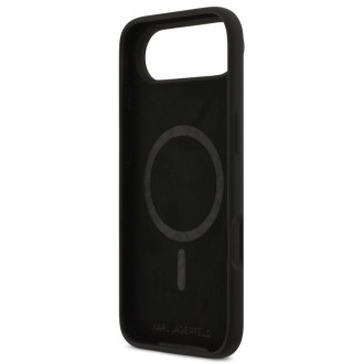 Karl Lagerfeld zadní kryt pro iPhone Air, Liquid Silicone K&Ch MagSafe - černá