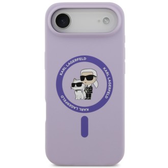 Karl Lagerfeld zadní kryt pro iPhone Air, Liquid Silicone K&Ch MagSafe - fialová
