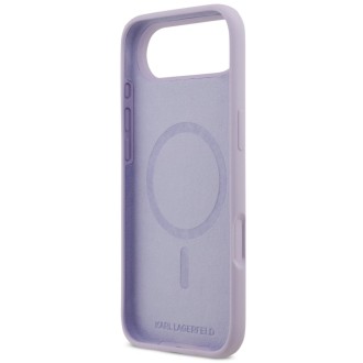 Karl Lagerfeld zadní kryt pro iPhone Air, Liquid Silicone K&Ch MagSafe - fialová