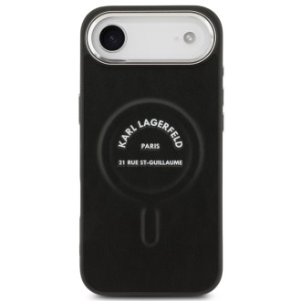 Karl Lagerfeld zadní kryt pro iPhone Air, PU RSG Logo MagSafe - černá