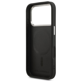 Karl Lagerfeld zadní kryt pro iPhone 17 Pro Max, PU RSG Logo MagSafe - černá