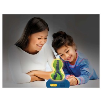 Budík s nočním 3D světlem Dinosaurus