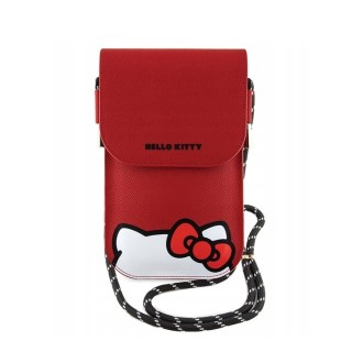 Hello Kitty Leather Hiding Kitty Phone Bag Red