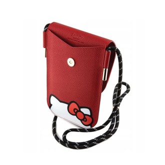 Hello Kitty Leather Hiding Kitty Phone Bag Red