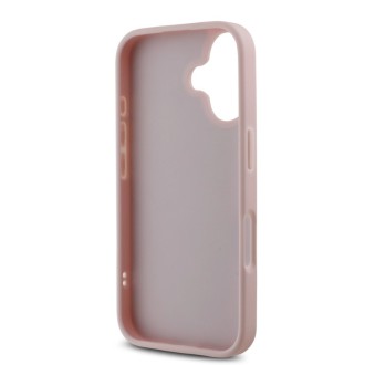 Guess PU Leather Quilted Zadní Kryt pro iPhone 16 Pink