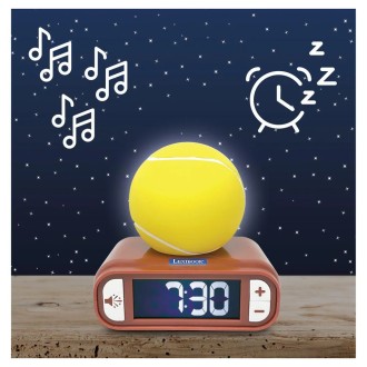 Budík s nočním 3D světlem Tenis