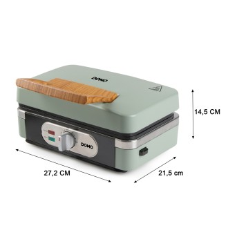 Sendvičovač - Gril - Vaflovač - 3v1 - zelený - DOMO DO9276C