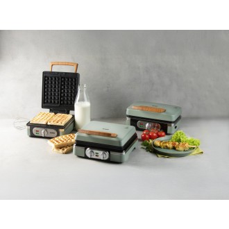 Sendvičovač - Gril - Vaflovač - 3v1 - zelený - DOMO DO9276C