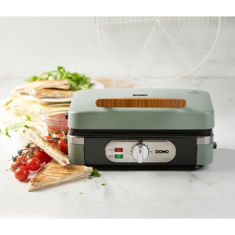 Sendvičovač - Gril - Vaflovač - 3v1 - zelený - DOMO DO9276C