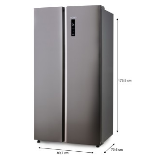 Lednička s mrazákem - D - 555 L - nerezová ocel - DO99506M