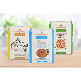 Speciální mouky na PIZZU - Startovací sada - Typ 00 - 3 x 1 kg