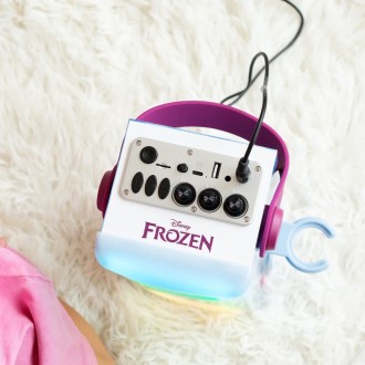 Bezdrátový svítící reproduktor s mikrofonem Ledové království