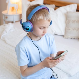 Skládací drátová sluchátka Disney Stitch