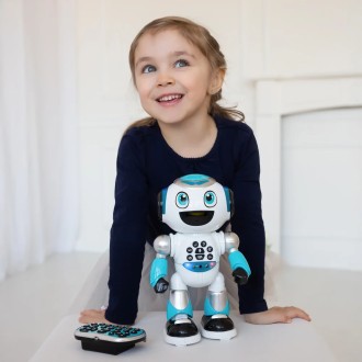 Mluvící robot Powerman Advanced se světelnými efekty, dálkové ovládání