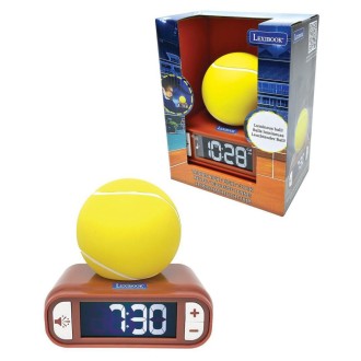 Budík s nočním 3D světlem Tenis