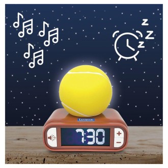 Budík s nočním 3D světlem Tenis