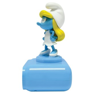 Budík s nočním 3D světlem Šmoulinka - Šmoulové