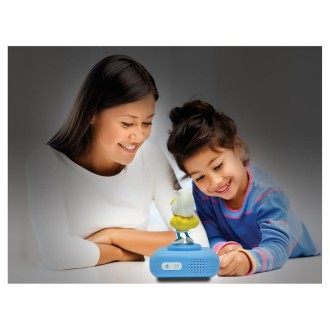 Budík s nočním 3D světlem Šmoulinka - Šmoulové