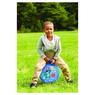 Nafukovací skákací míč se světelnými efekty 45 cm tmavě modrý - Disney Stitch