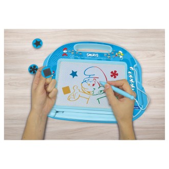 Magnetická vícebarevná kreslicí tabulka - Šmoulové