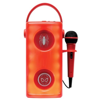 Bezdrátový svítící reproduktor s mikrofonem - Spider-Man