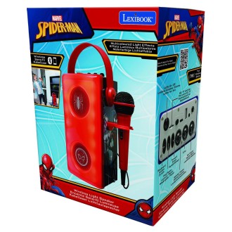 Bezdrátový svítící reproduktor s mikrofonem - Spider-Man
