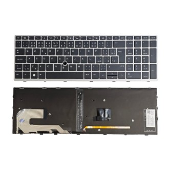 DeTech Klávesnice s podsvícením pro notebook HP 850 G5, CZ