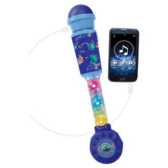 Svítící trendy mikrofon s melodiemi - Disney Stitch